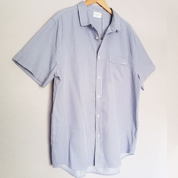 Cozy Earth Men's XXL Coastal Comfort Short Sleeve Button Down Shirt Linen $150 - Picture 15 of 15